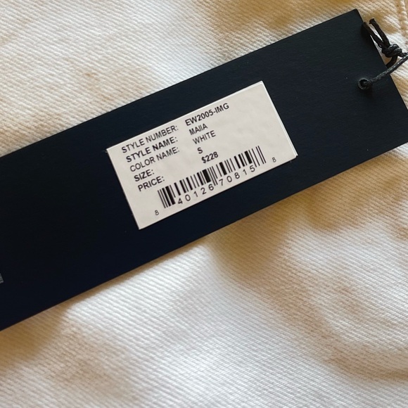 EDWIN Maiia high rise wide leg white crop jeans trouser pants adjustable waist - Picture 6 of 11